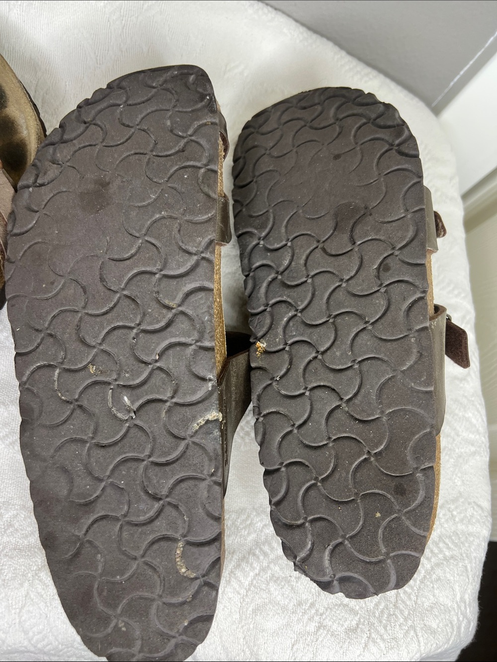 Birkenstock Taupe Brown Toe Strap Sandals 2 Pair Size 11 / 42 - Picture 6 of 10
